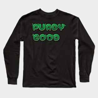 Purdy Good // Football Fan Design Long Sleeve T-Shirt